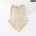 Rhinestone Tassel Lapel Pin Korean Fashion Fringe Brooch