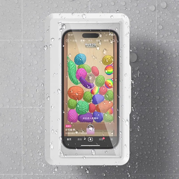 Waterproof Bathroom Phone Holder With Self Adhesive Bracket