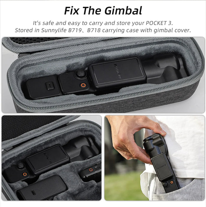 For Dji Osmo Pocket 3 Gimbal Fixed Scratch-Proof Handheld Camera Screen Lens Cap Protective Case