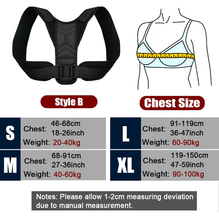 Adjustable Fully Back Shoulder Posture Corrector Belt