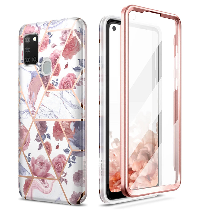 Shockproof Marble Cover For Samsung Galaxy A21s Full Body