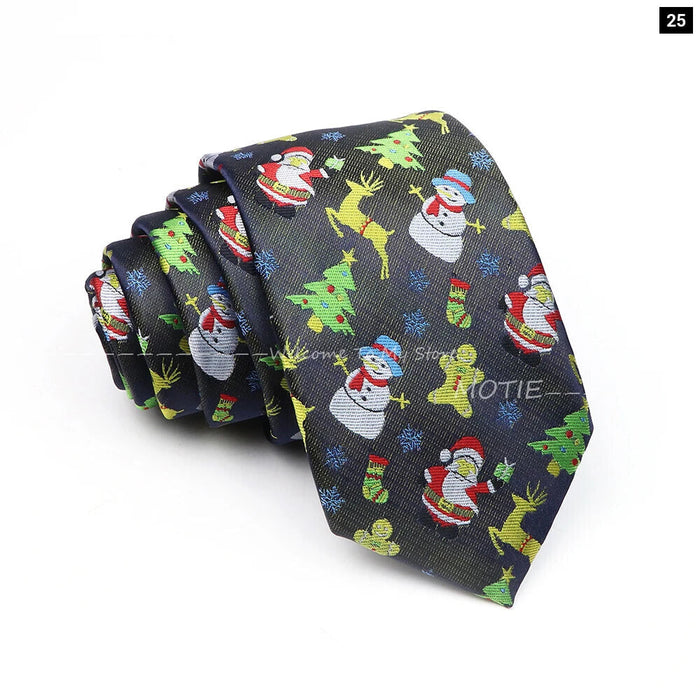 Santa Claus Necktie For Christmas And Halloween Parties