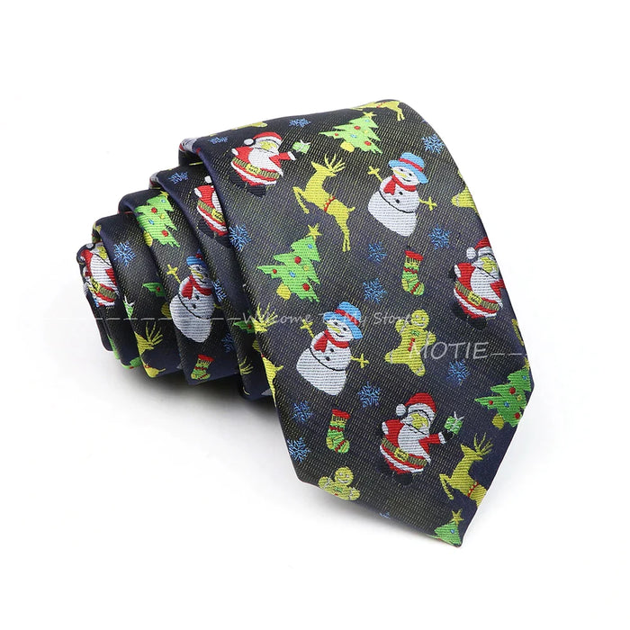 Santa Claus Necktie For Christmas And Halloween Parties