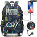 Unisex Cr7 Football Casual Daypack School Bag