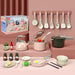 Toddler Kitchen Playset With Toy Pots And Pans