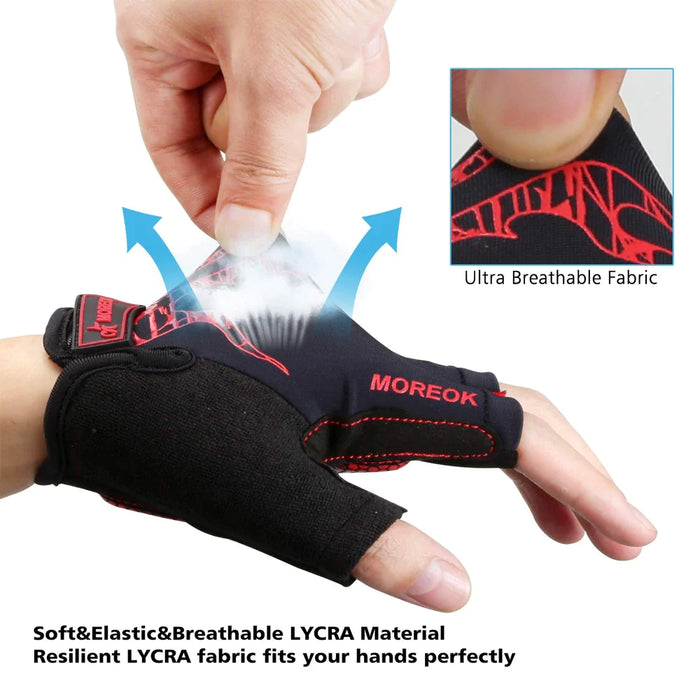 1 Pair Non-Slip Breathable Gel Pad Biking Gloves For Men Women
