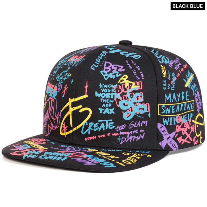 Graffiti Print Hip Hop Hat