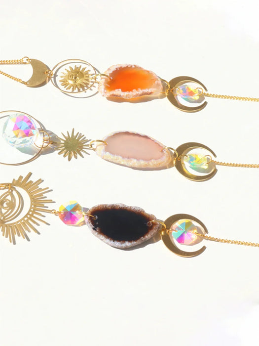 Colourful Agate Sun Catcher For Garden Or Home