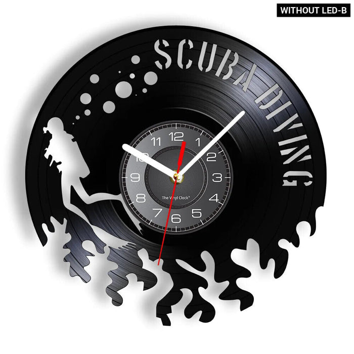 Underwater Scuba Diving Wall Clock