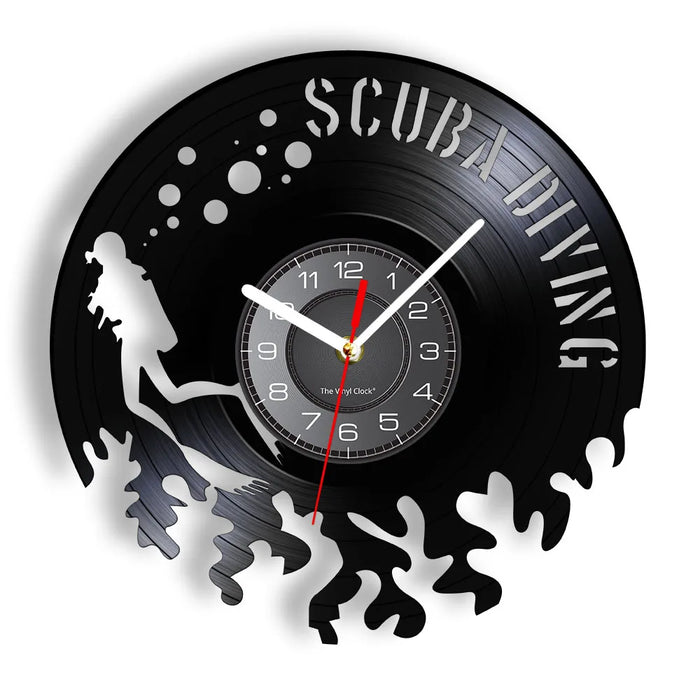 Underwater Scuba Diving Wall Clock