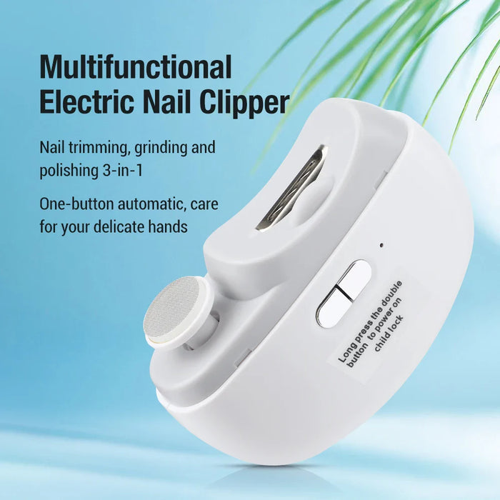 Usb Rechargeable Electric Nail Trimmer With Light