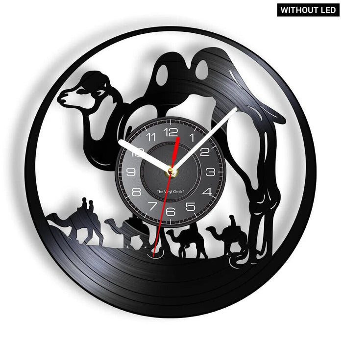 Desert Animals Vinyl Record Wall Clock