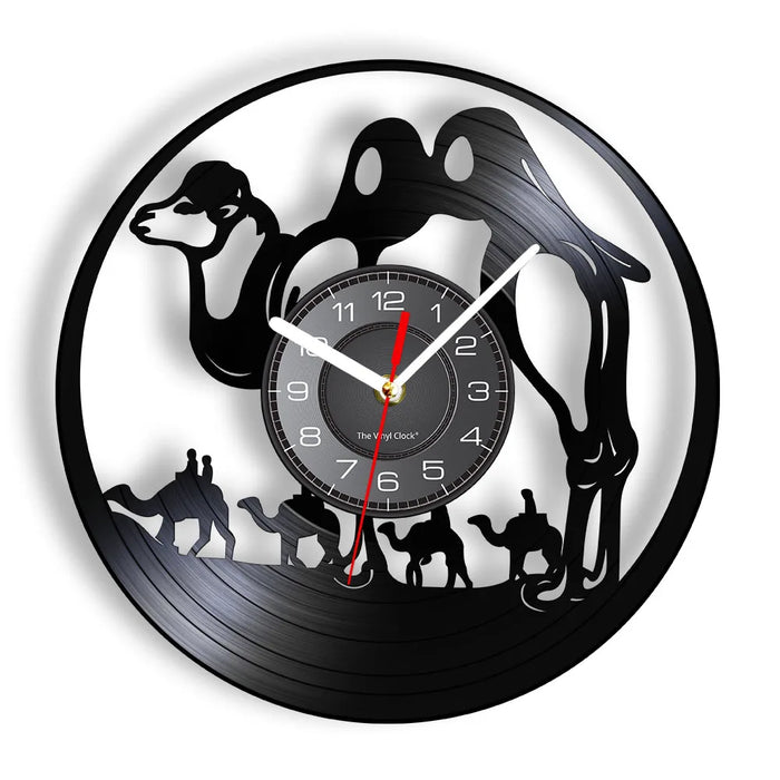 Desert Animals Vinyl Record Wall Clock