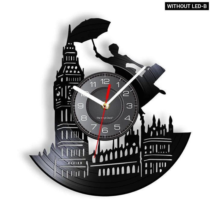 London Vinyl Record Wall Clock