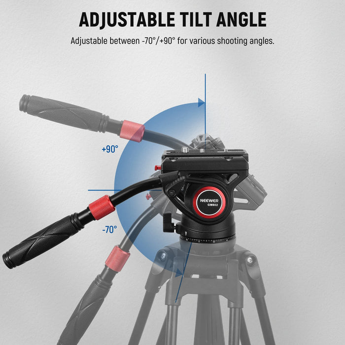 Fluid Head Tripod For Dji Rs Gimbals With Quick Release Plate Telescopic Handle & Scaled Base Manfrotto Compatible