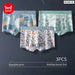 Pack Of 3 Fashion Print Mens Boxer Briefs