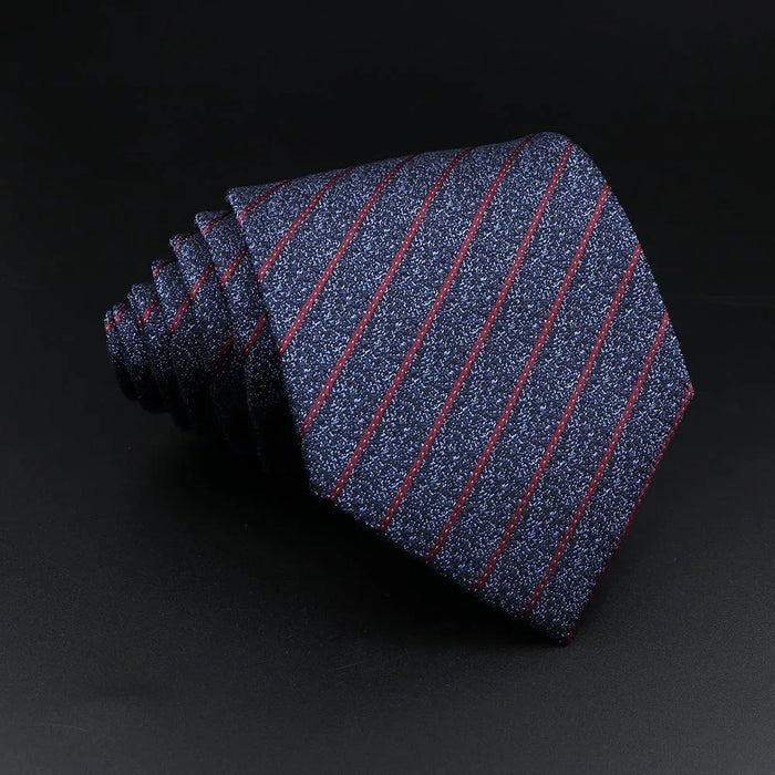 Mens Jacquard Striped Tie For Business Weddings And Daily Wear