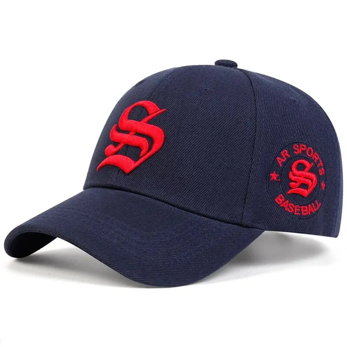 Adjustable Gothic S Letter Embroidered Baseball Cap / Hat