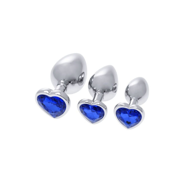 Anal Plug By S Pleasures Silver Dark Blue