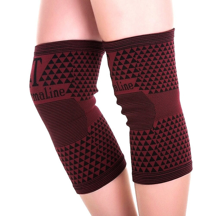 2Pcs/Pair High Elastic Tourmaline Magnetic Warm Knee Pads For Rheumatoid Arthritis