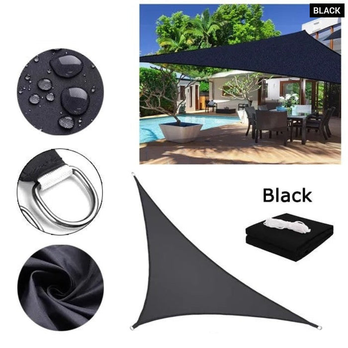 Waterproof Sun Shelter Triangle Sunshade Protection Outdoor Cover Garden Patio Pool Shade Sail Awning 420D