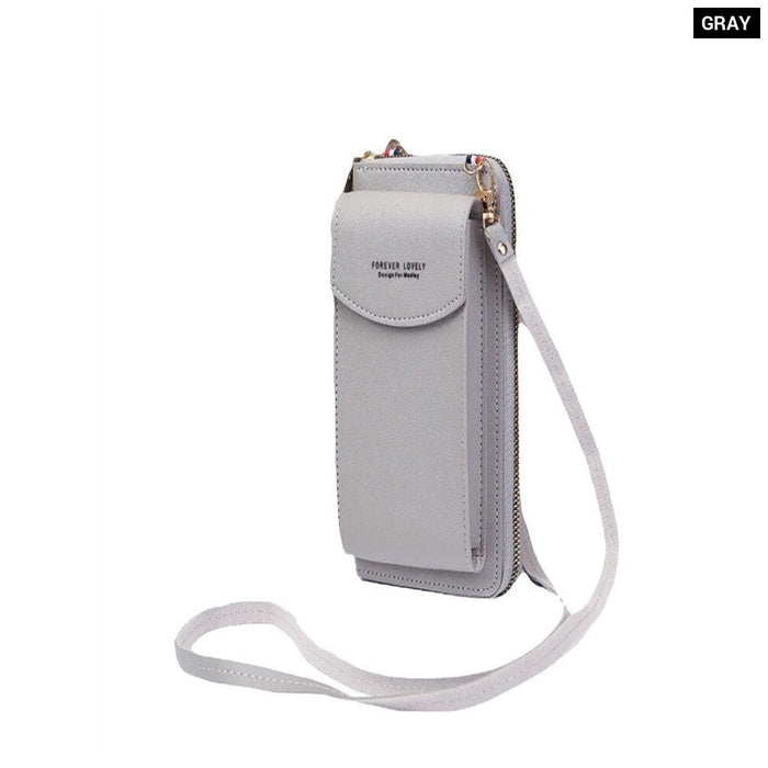 Fashion Single Shoulder Crossbody Cell Phone Bag Mini Versatile Multi Card Position Card Bag Female