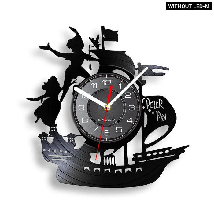 Neverland Vinyl Record Clock