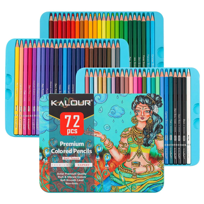 72 Oil Coloured Pencils Set