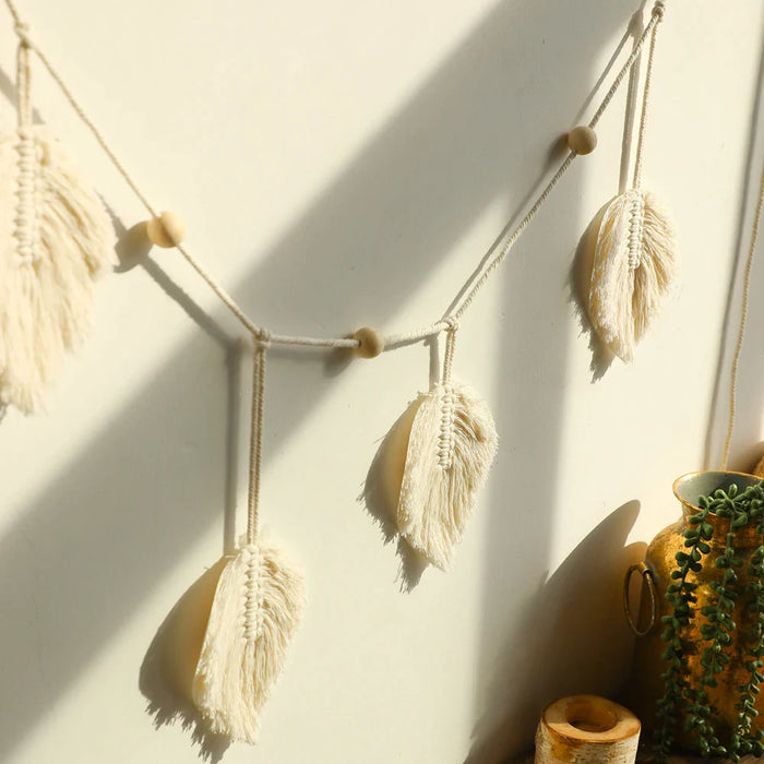 Boho Leaf Macrame Wall Hanging For Home Decor