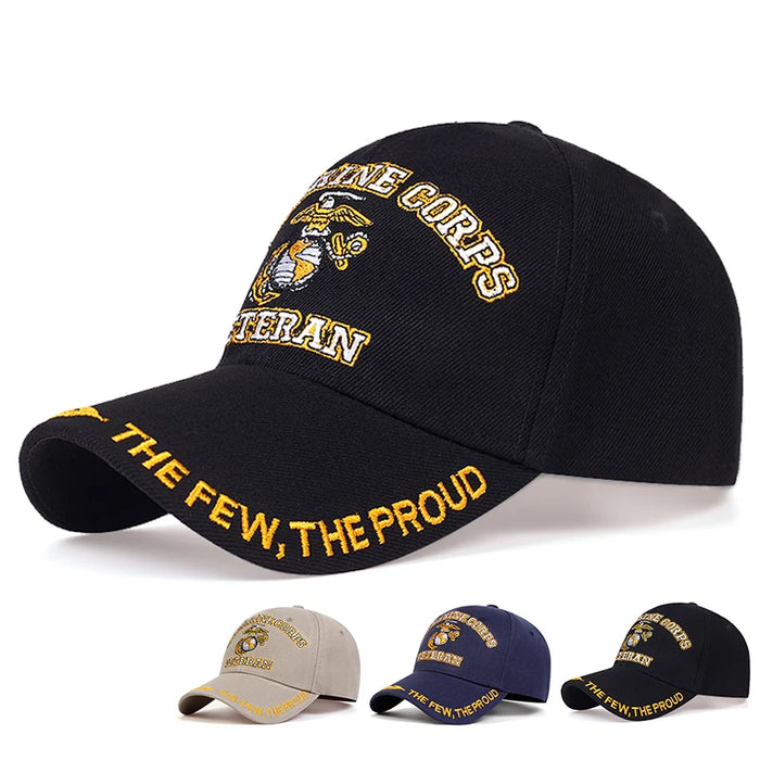 Embroidered Veteran Baseball Cap / Hat For Outdoor Wear