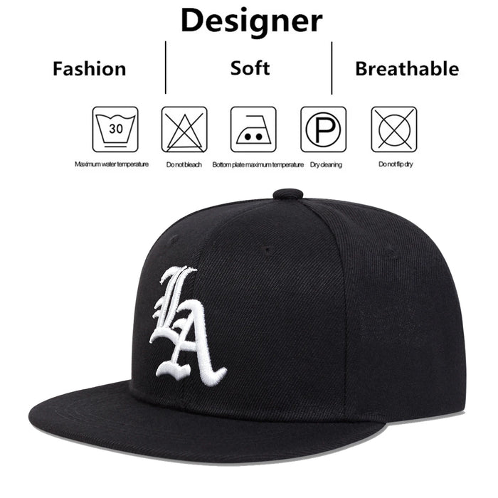 Kids Gothic La Embroidered Baseball Cap / Hat