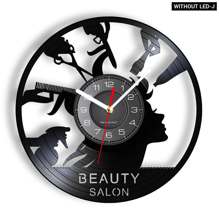 Hair Salon Logo Wall Clock