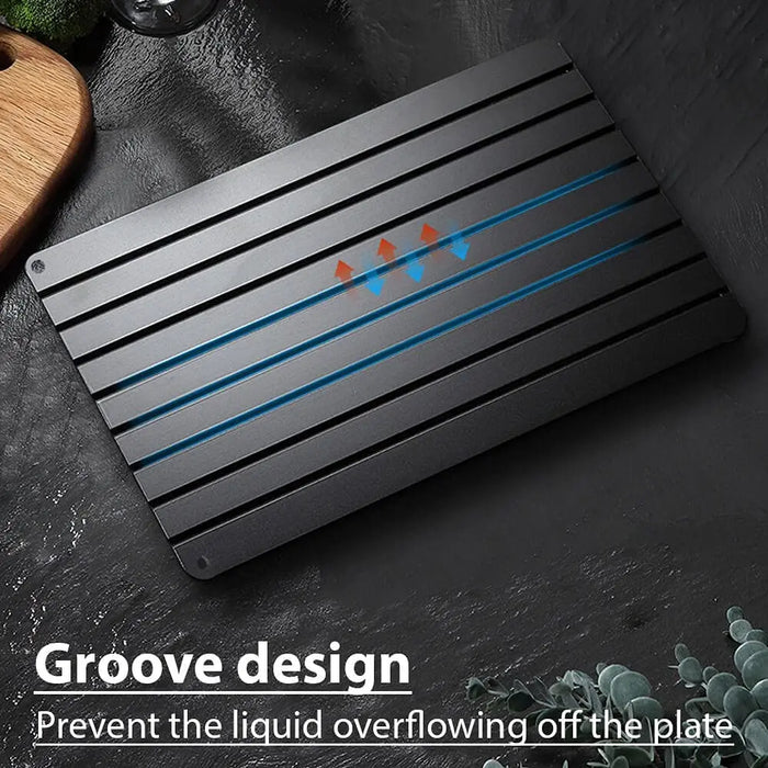 Fast Defrosting Thawing Plate With Groove Design For Frozen Meat