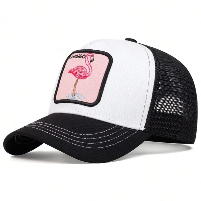 Adjustable Flamingo Baseball Cap / Hat For Outdoor Sun Protection