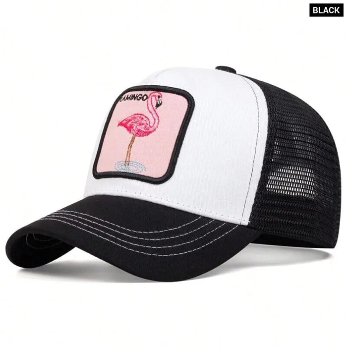 Adjustable Flamingo Baseball Cap / Hat For Outdoor Sun Protection