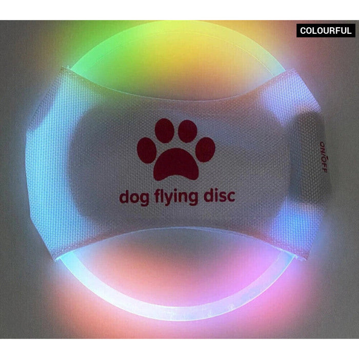 Glow In The Dark Dog Flying Disc Durable Rechargeable And Safe