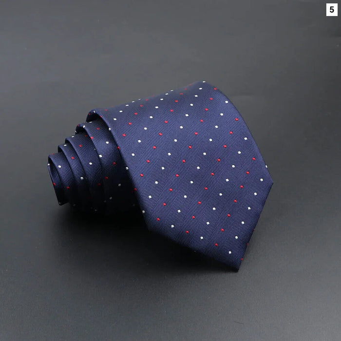 Blue Plaid Striped Tie 8Cm Classic Necktie For Mens Fashion For Daily Wear Weddings And Gifts