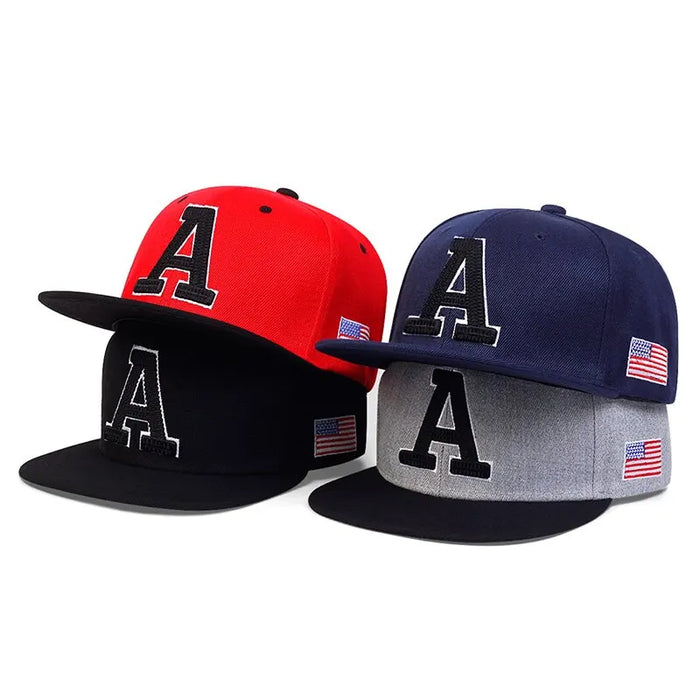 Adjustable Letter A Embroidered Baseball Cap / Hat