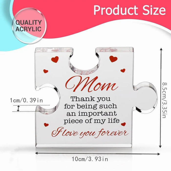 Mom Birthday Gift Acrylic Block Puzzle For Cool Mom From Family