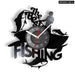 Modern Fly Fishing Vinyl Record Wall Clock