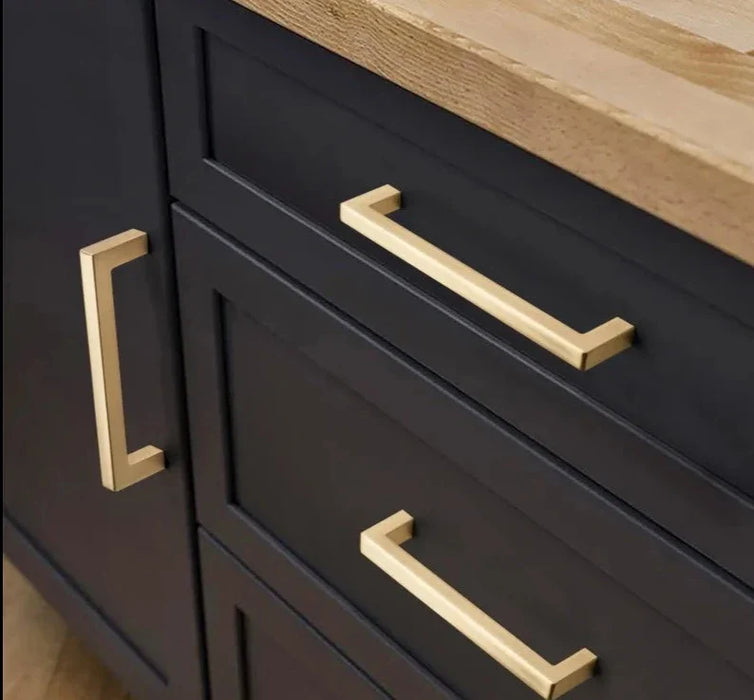 Modern Brushed Zinc Cabinet Handles