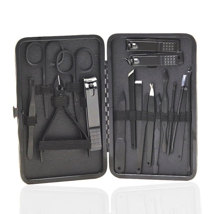7or 18pcs Manicure Cutters Nail Clipper Set Household Stainless Steel Ear Spoon Pedicure Scissors Tool For Beauty