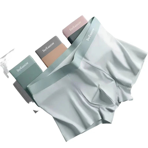 4 Piece Silky Mens Boxers