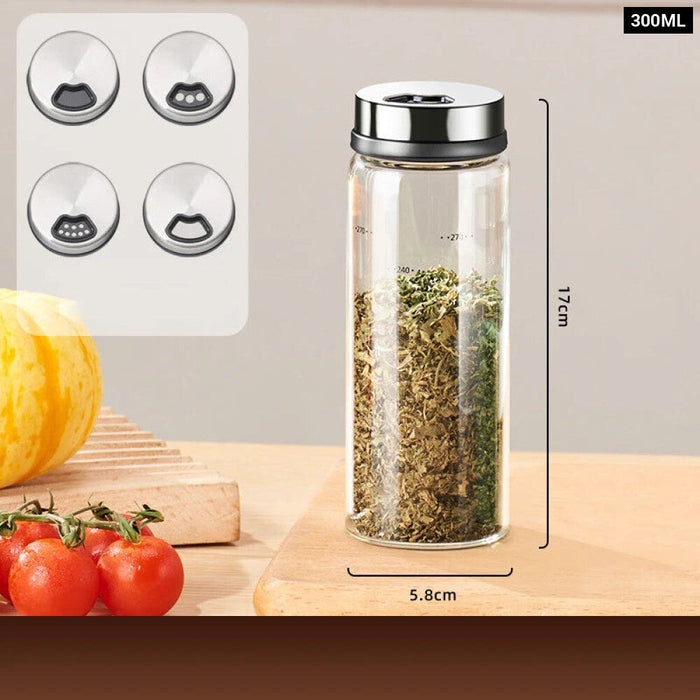 Transparent Glass Seasoning Jar