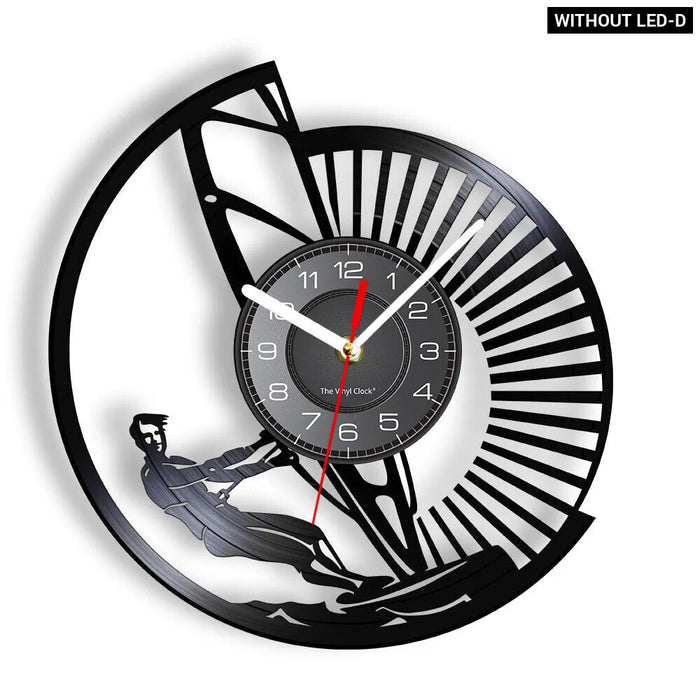 Summer Time Windsurfing Wall Clock