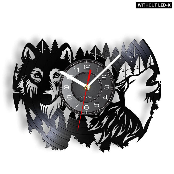 Wildlife Wolf Wall Clock