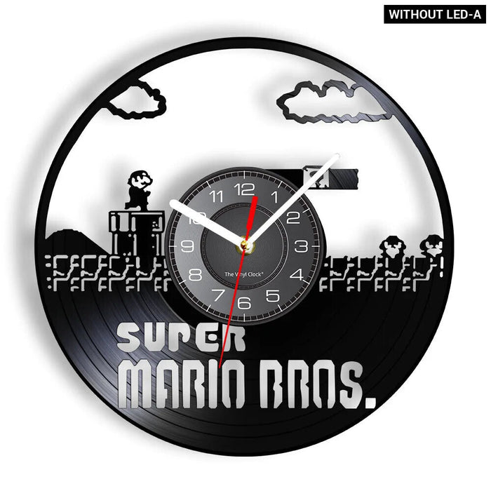 Retro Mushroom Game Wall Clock