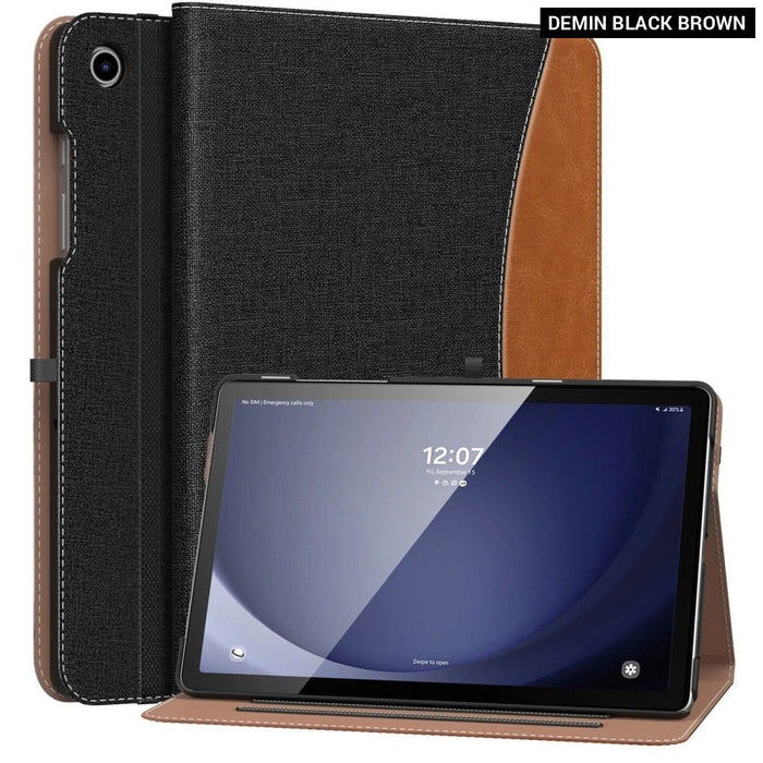 Case for Samsung Galaxy Tab A9+ 11"2023 (SM-X210/SM-X216/SM-X218) PU Leather Multi-Angle Viewing Folding Stand Cover Case