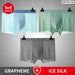 3 Piece Ultra Thin Ice Silk Mens Boxer Shorts