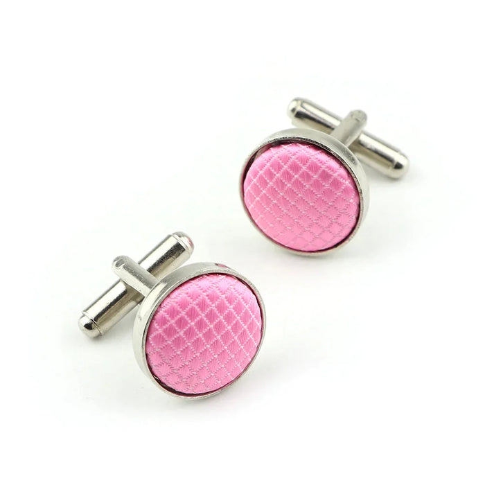 Plaid Cufflinks For Men